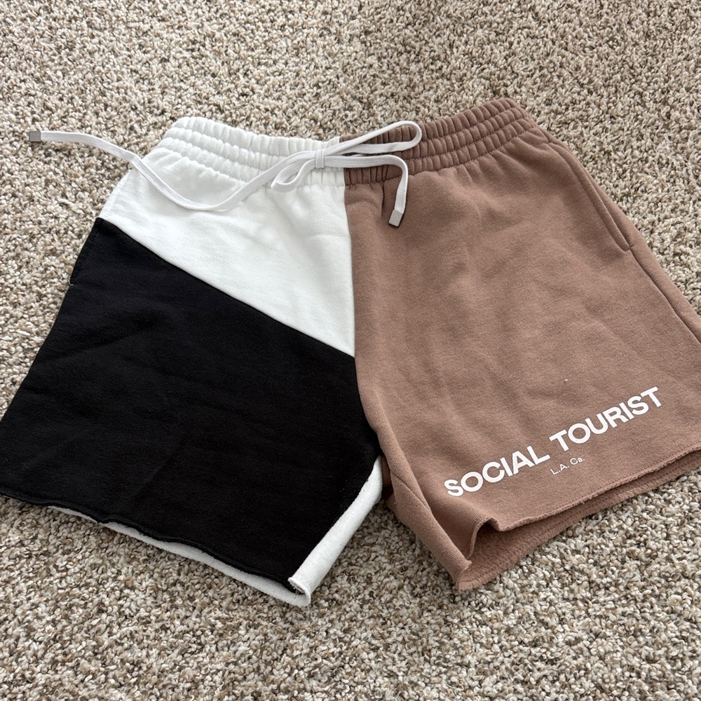 Black and Brown unisex Shorts